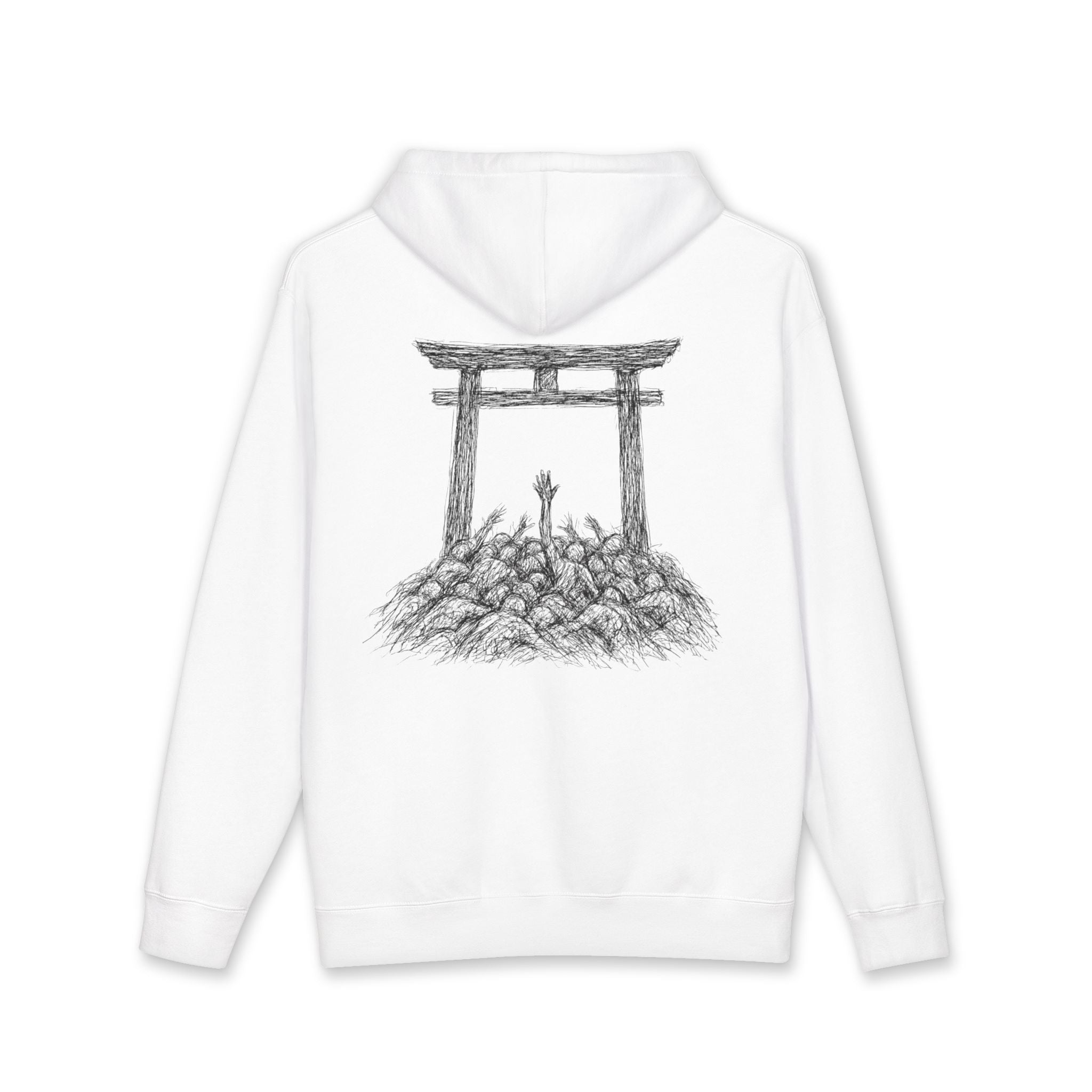 We Suffer (Heavyweight Pullover Hoodie,  w/b back) – Stressed